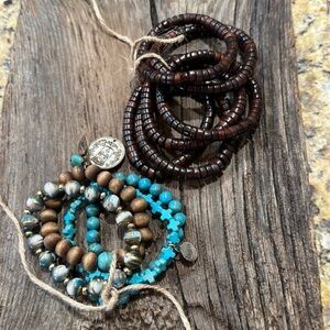 Bracelets Bundle set of 10 total stretchy